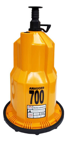 Bomba Submersa 450w Para Água Limpa 700 5g 220v Anauger Cor Amarelo