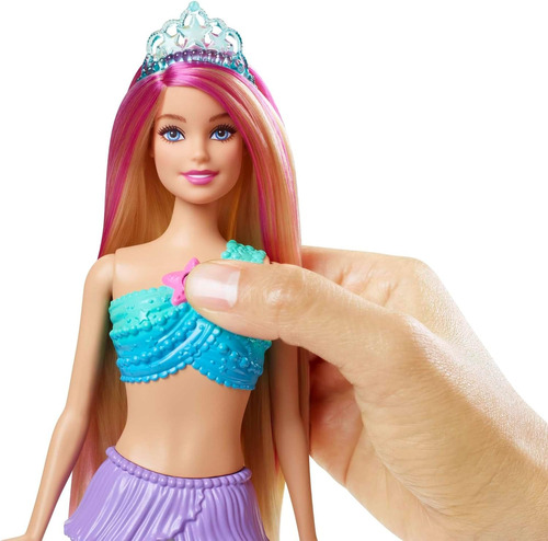 Barbie Sirena Dreamtopia Con Cola Iluminada