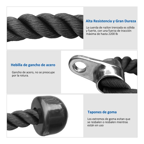 G Grip Tricep Polea De Cuerda Crossfit Gym Pulldown Polea T