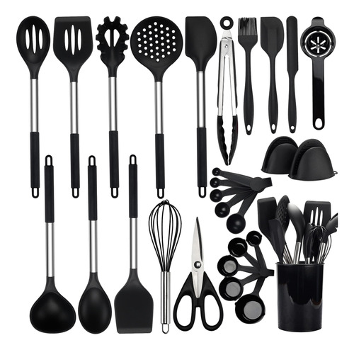 Ncue Juego De Utensilios De Cocina, 28 Piezas De Utensilios