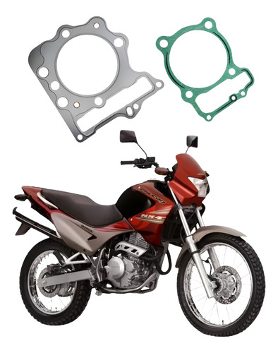 Junta Base Y Tapa Cilindro Orig Honda Falcon Nx400 Paperino