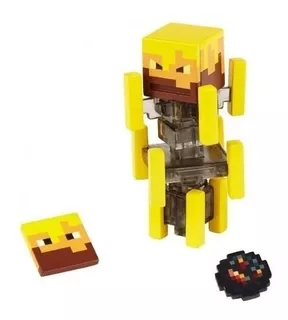 Mattel Minecraft Burning Blaze Figura Iluminada