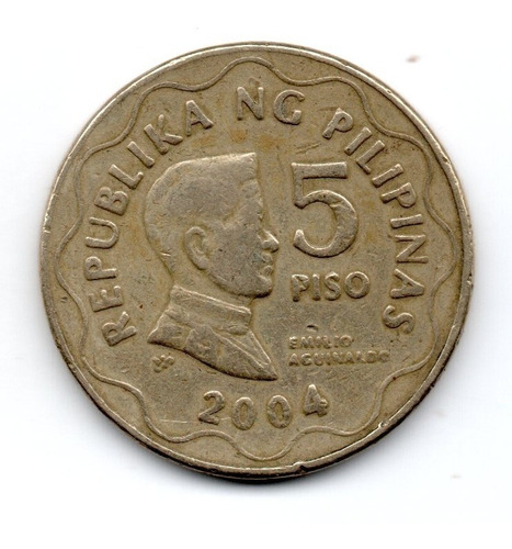 Filipinas Moneda 5 Piso Año 2004 Km#272
