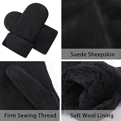 Harssidanzar Guantes De Manopla De Invierno Para Hombre, Gua