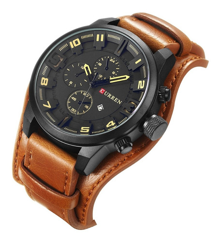 Reloj Curren En Cuero Para Hombre Curren 8225 Cuero 