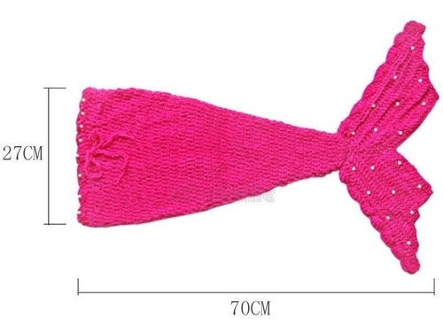 Imagem 2 de 6 de Newborn Sereia De Crochê - Cores - Foto Bebe - Frete Gratis