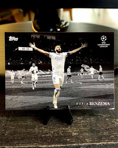 Karim Benzema Tarjeta Topps Uefa Champions '22 Real Madrid