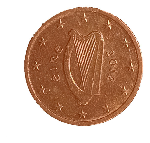 Irlanda 1 Cent 2012 Excelente Km 32 Arpa