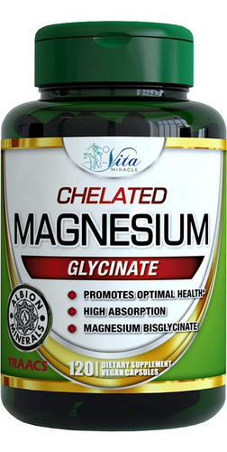 Glicinato Magnesio 120cap Vita - U - Unidad A $1756