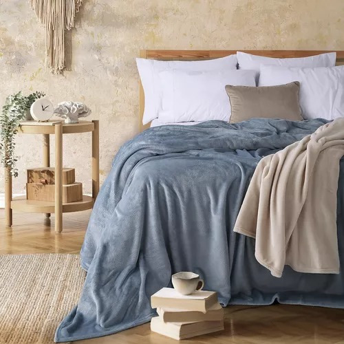 Frazada Manta Flannel Soft Palette Degas King Size Premium