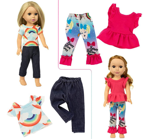 Ecore Fun 10 Sets De 14.5 Pulgadas De Ropa De Muñeca Vestido