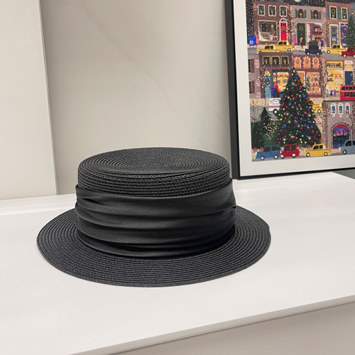 Sombrero De Paja No Brand, Protección Solar De Ala Ancha Con