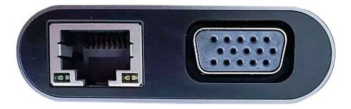 Kit Hub Usb-c 11 En 1 Ub + Cargador Gan 65w D-bugg Plateado