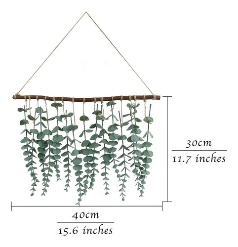 15 Piezas De Vides De Eucalipto Artificial, Planta Colgante