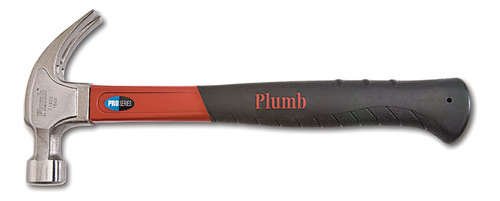 Plumb 16 Oz. Pro Series Curve Claw Hammer Con Fiberglass Han