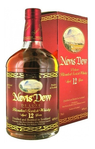 Whisky Nevis Dew De Luxe 12 Años Goldbottle