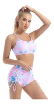 Comprar Mallas Bikinis Con Short Y Top Con Push Up. Dos Colores Disp