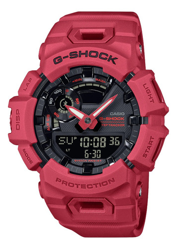Reloj Casio G- Shock Gba-900rd-4 Correr Bluetooth Sumergible Color de la malla Rojo Color del bisel Rojo Color del fondo Negro