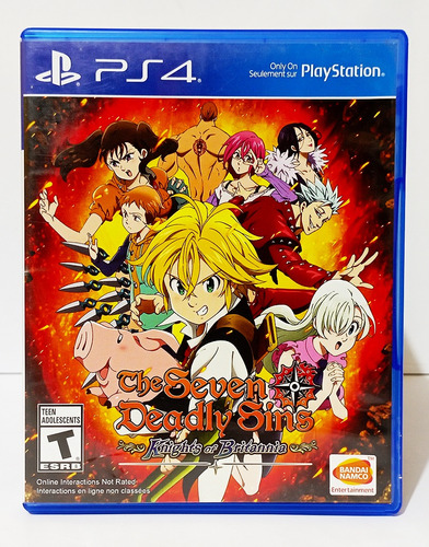 The Seven Deadly Sins Knights Of Britannia Juego Ps4 Físico