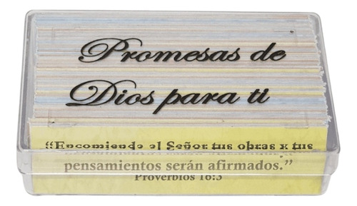 Caja De Promesas De Dios Con 140 Textos/versículos Bíblicos