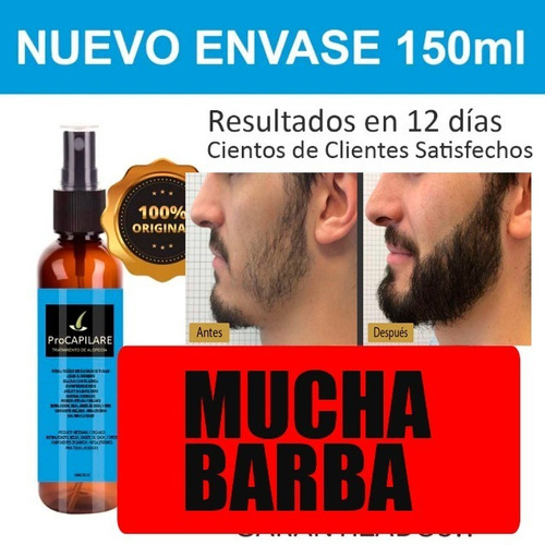 Tónico Crecimiento Barba Pelo Capilar Alopecia Cabello