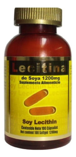 Lecitina De Soya Capsulas Colesterol  Trigliceridos Corazón Sabor Sin Sabor