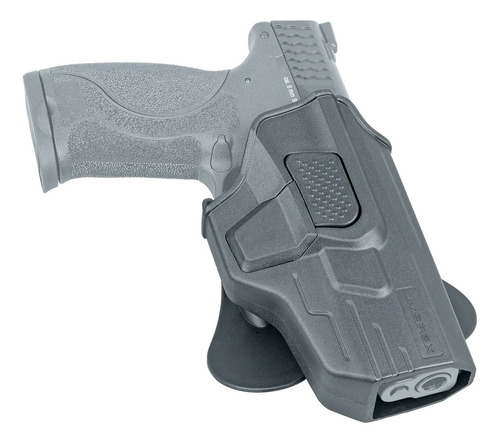 Pistolera Exterior Umarex Smith Wesson M&p / 9c / 40 / 45 Color Gris Orientación De La Mano Diestro