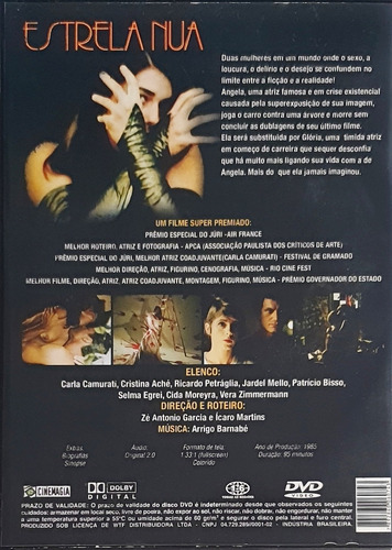 Dvd Estrela Nua Carla Camurati Impecável Original