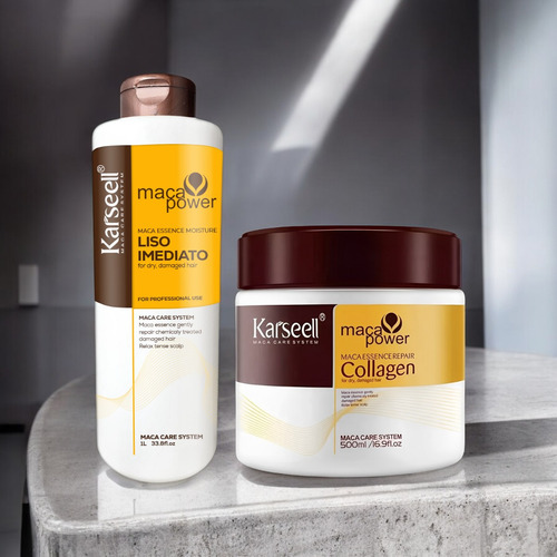 Kit Karseell Collagen Máscara E Progressiva Liso Imediato
