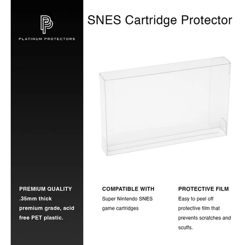 Protector Transparente Para Cajas De Juegos Snes Y N64