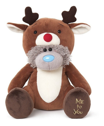 Osito Me To You Tatty Teddy Rodolfo El Reno Navidad 27 Cm