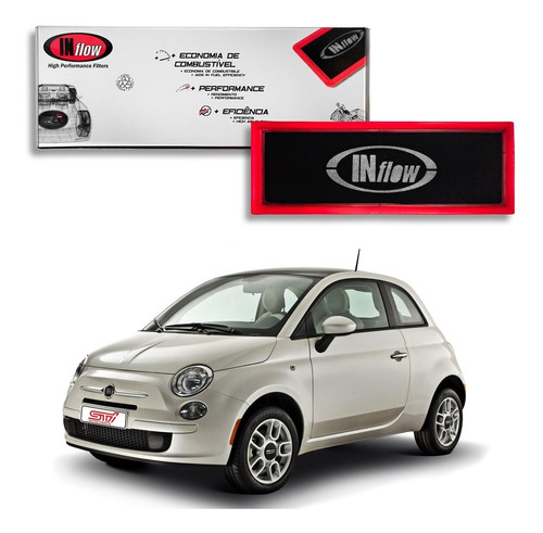 Filtro Lavável Inflow Esportivo Fiat 500 Cult 1.4 16v 2013