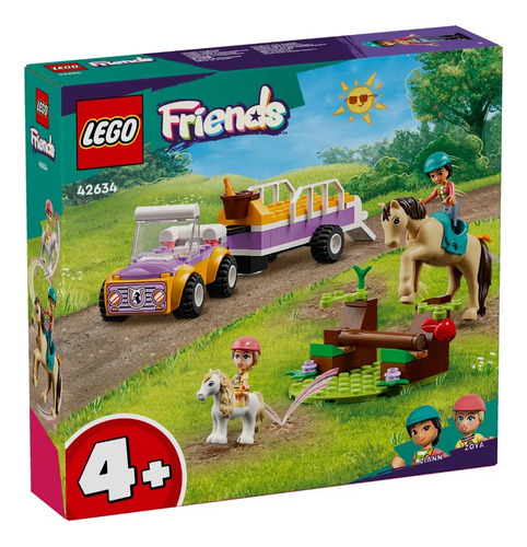 Lego Friends 42634 Trailer De Cavalo E Pônei 4 Anos -