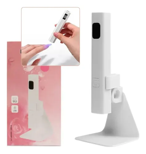 Mini Lanterna Led Uv Secagem Unha Gel Recarregável Curvatura Branco 127/220v