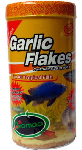 Alimento A Base De Ajo Peces Tropicales  150 Gr. 100 Piezas