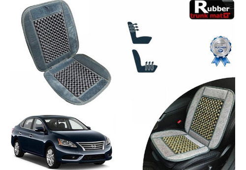 Cubre Respaldo Gris Asiento Bolitas Nissan Sentra 2014