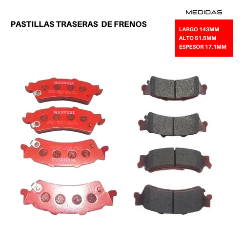 Pastilla De Freno Chevrolet Silverado 1500 Base 4.8 2004