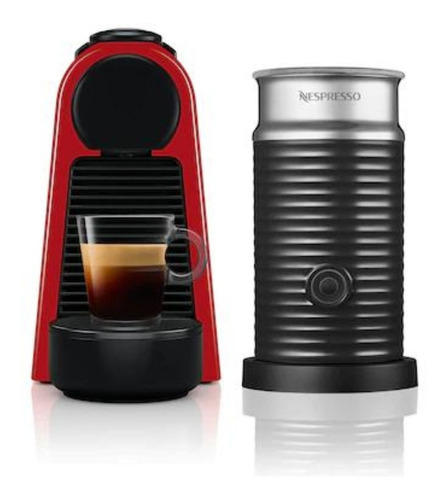 Cafetera Nespresso Essenza Mini Roja Con Aeroccino