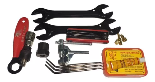 GENERICO Kit Herramientas Para Bicicleta Full Completo Llave Y Parche