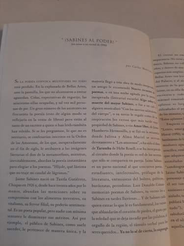 Recogiendo Poemas - Jaime Sabines (Usado)