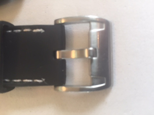 Correa Fossil Sirve Para Reloj Serie Fs 24mm Silicon Negro