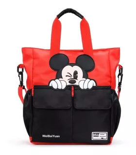Bolso Escolar Mochila De Mickey Mouse Bolsa De Hombro