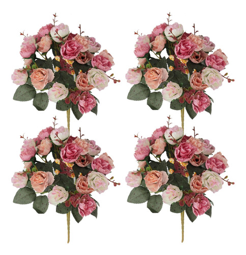 Rosas Artificiales Con Rosas Falsas De Tallo Rosas Rojas