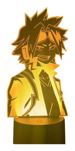 Anime Lámpara Led Mi Hero Academia Denki Kaminari Para Dormi