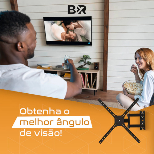 Suporte Tv E Monitor Tri Articulado Lcd Led Plasma 10 A 60 Polegadas Parede