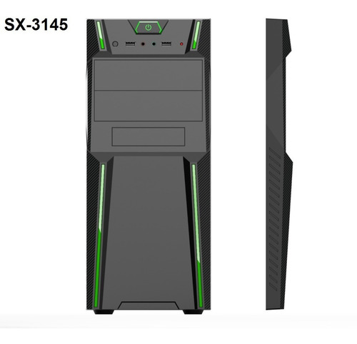 Imagen 3 de 6 de Case Para Pc Etek Led Soporta Intel & Ryzen 3/5/7/9 Inc. Iva