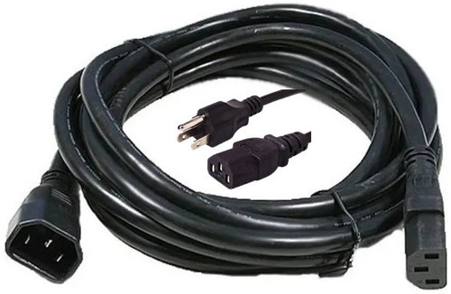 Cable Corriente Largo 4 Mts Cpu Monitor Servidor Hp Dell Ibm