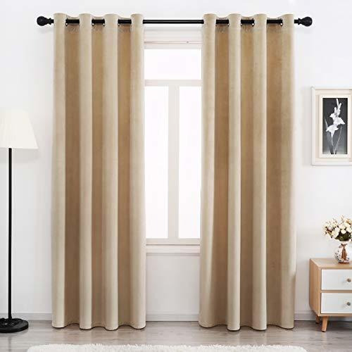 Cortinas De Terciopelo Largo 84 Pulgadas Cortinas De H92hk