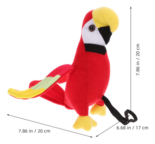 Peluche Con Forma De Loro Pirata Para Niños, Adorable Pirata