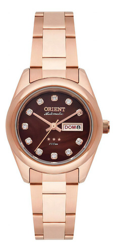 Relógio Orient Feminino Automático 559rg010 N1rx Rose Gold